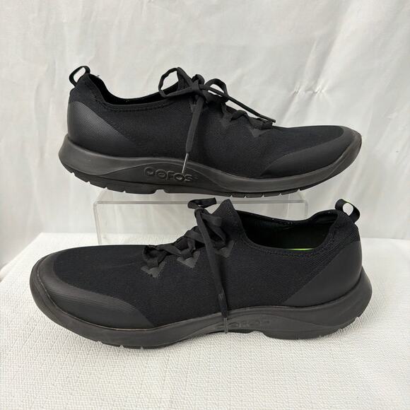 OOFOS OOmg Sport LS Shoes Mens Size 14 Black Recovery Lace Up Comfort - Picture 9 of 10